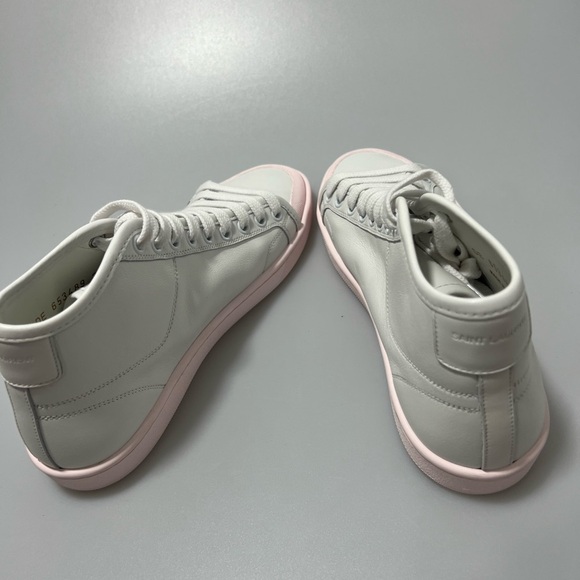 Saint Laurent White & Pink Court Classic SL/39 Sneakers Women’s EU 36/US 6 - Picture 5 of 10